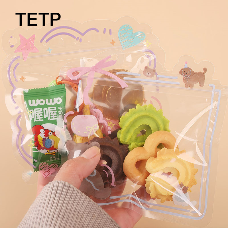 Food Snacks Gifts - TETP 100 szt. Przezroczyste Torebki na