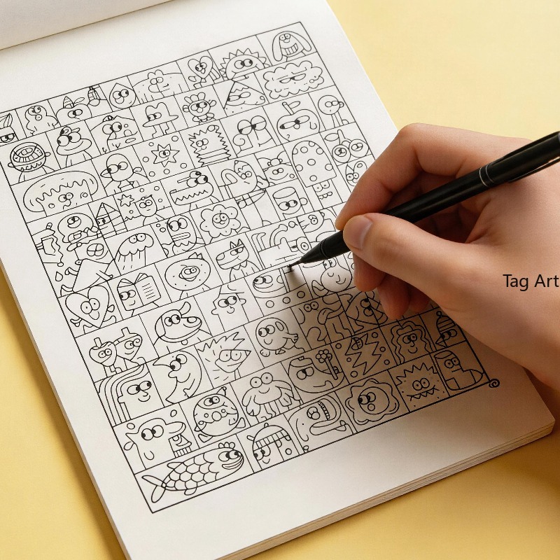 Książka z rysunkami do rysowan – Food And Snacks Coloring Book Bold And Easy recenzja i cena