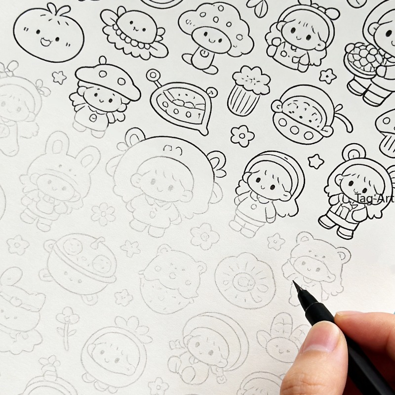 Książka z rysunkami do rysowan – Food And Snacks Coloring Book Bold And Easy recenzja i cena