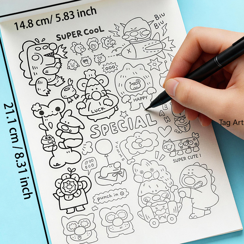 Książka z rysunkami do rysowan – Food And Snacks Coloring Book Bold And Easy recenzja i cena
