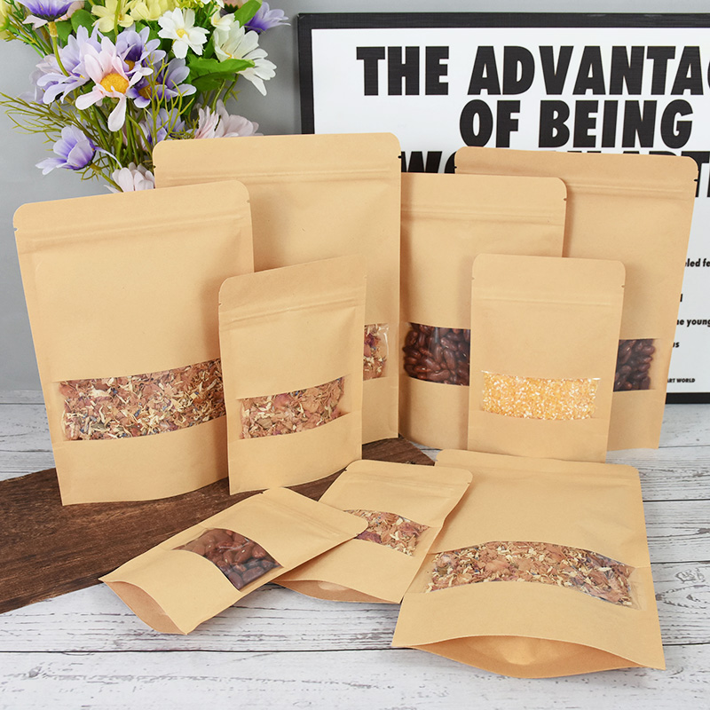 20/50szt Kraft Paper Zip Lock  – Food Snacks Gifts recenzja i cena