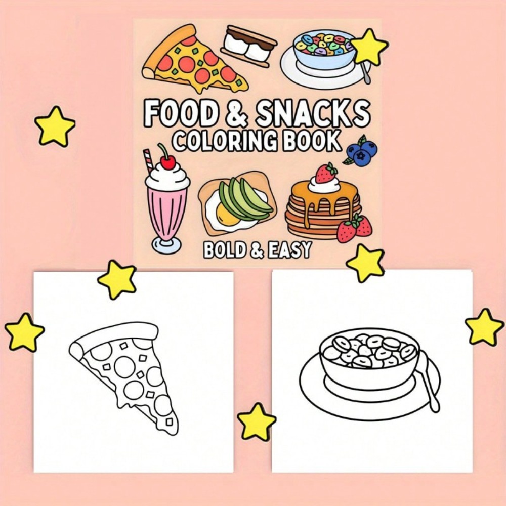 Kolorowanka z jedzeniami i prz – Food And Snacks Coloring Pages recenzja i cena
