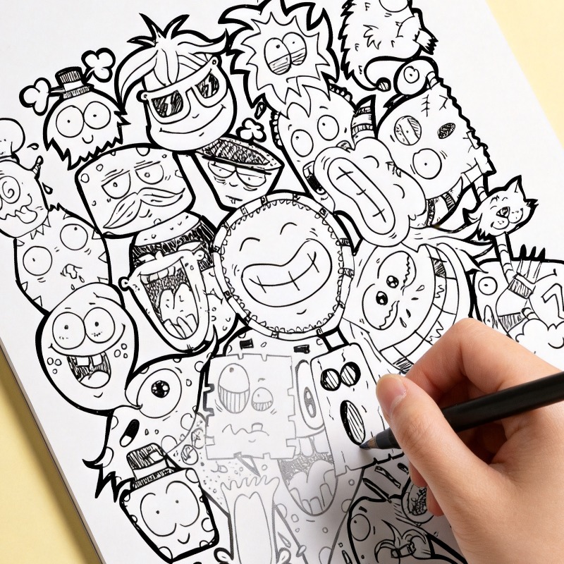 Kolorowanka dla dorosłych do d – Food And Snacks Coloring Book Bold And Easy recenzja i cena