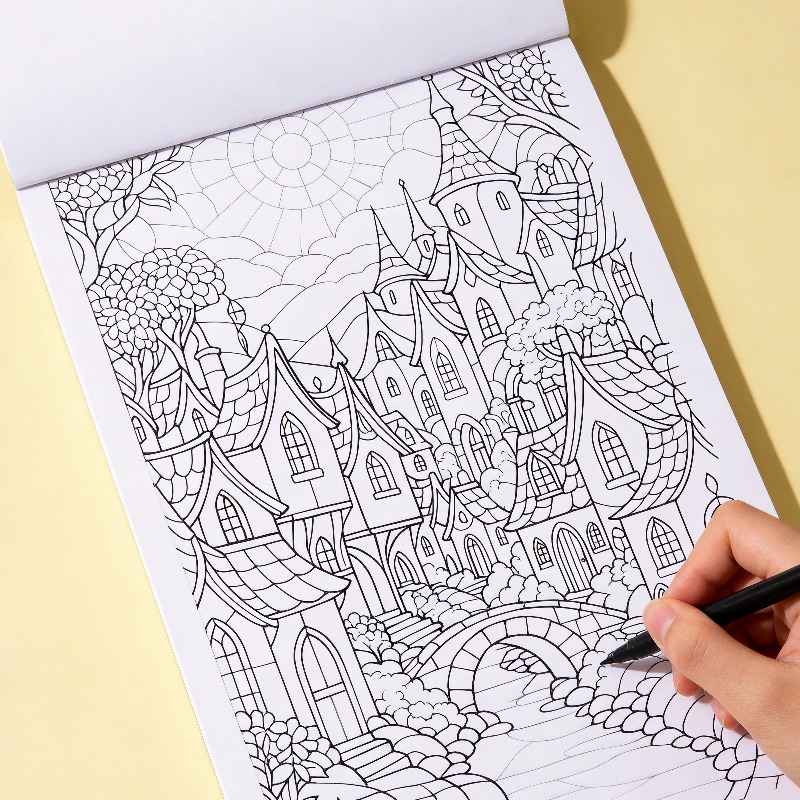 Kolorowanka dla dorosłych do d – Food And Snacks Coloring Book Bold And Easy recenzja i cena